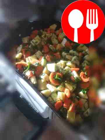 Переложите на противень и запекайте в духовке...