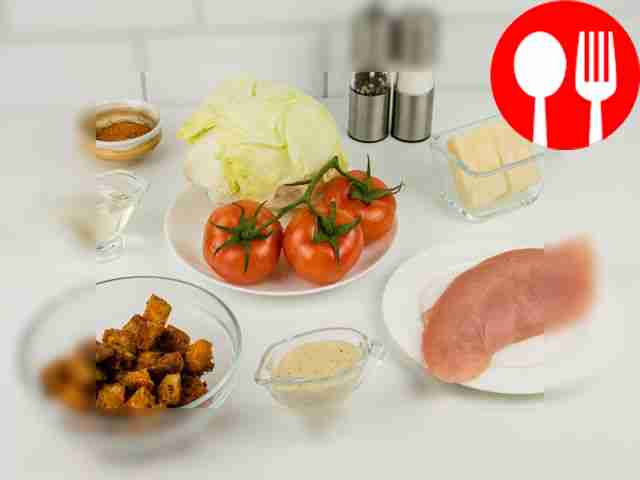 Wash vegetables and chicken.