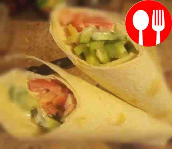 Шаверма по-индийски (овощные роллы с сыром)