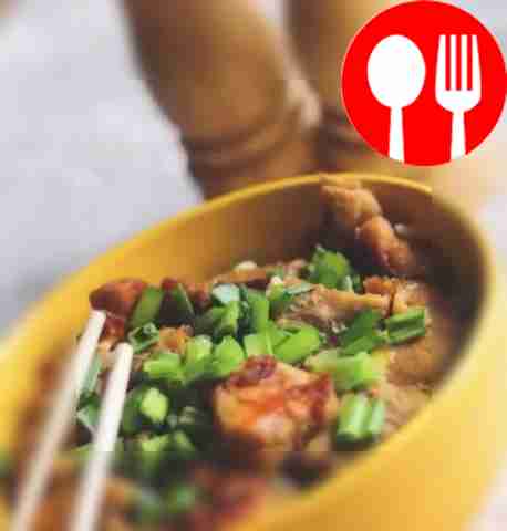 Oyakodon with green onions