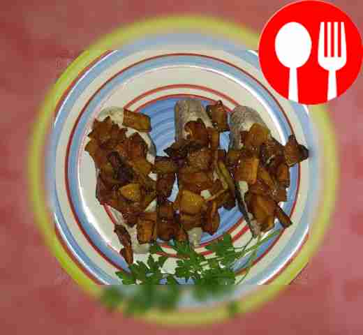 Рыба с карамелизированной тыквой