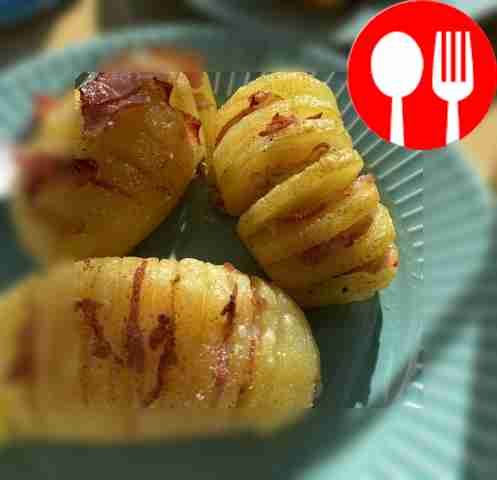 Запеченный картофель с беконом