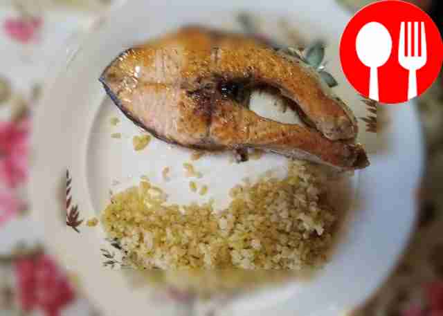 Festive trout steaks