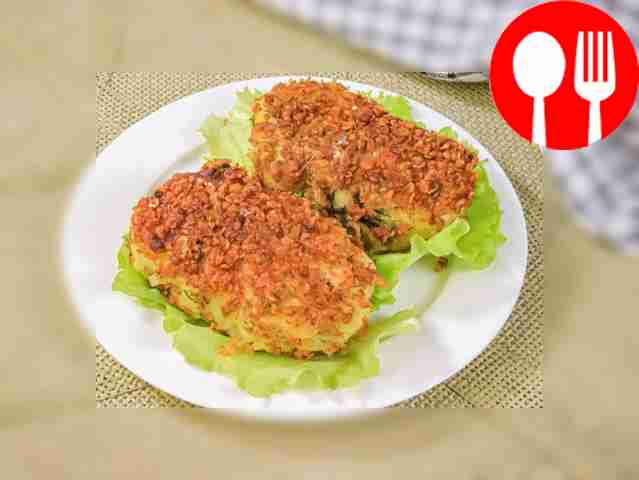 Картофельные котлеты с сыром и зеленью