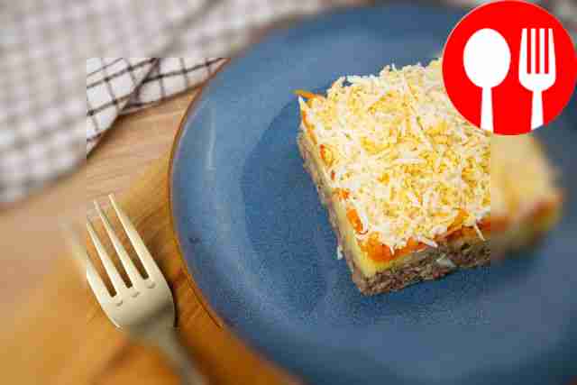 Layered sardine salad