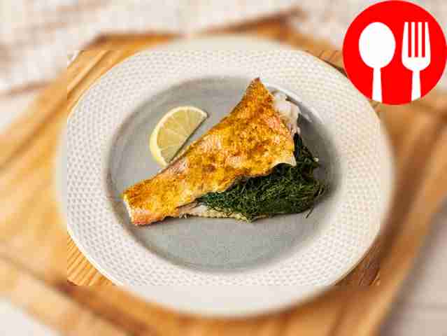 Sea bass in a steamer