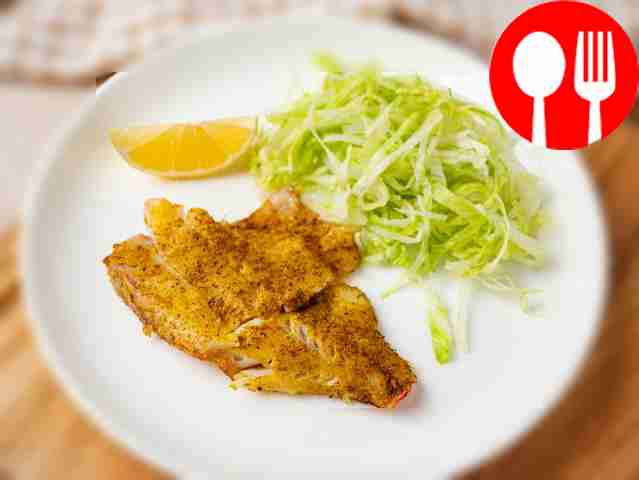 Морской окунь в микроволновке