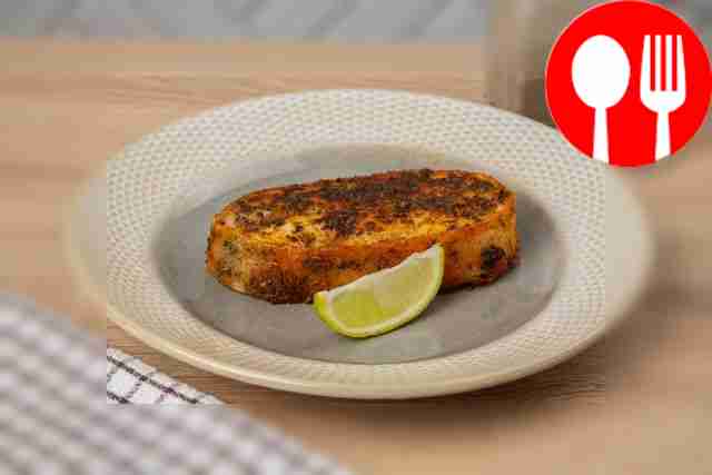 Жареный окунь в специях