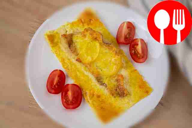 Perch in cheese sauce