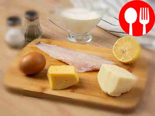 Clean the perch fillet from films and bones,...