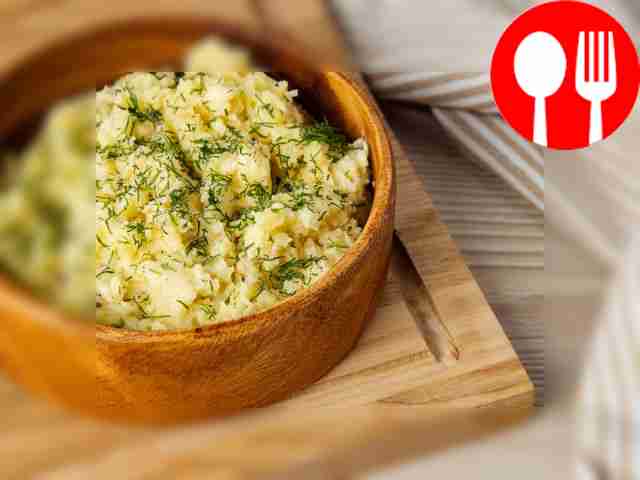 Картофельное пюре с жареным луком