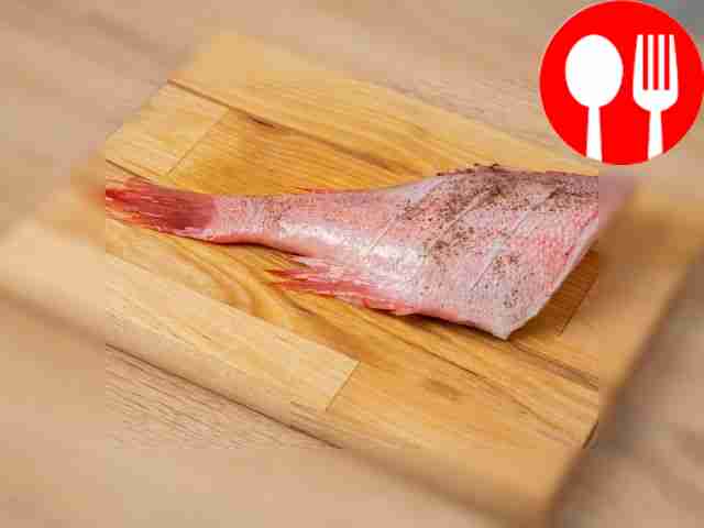 Make small cuts in the perch fillet. Add salt...