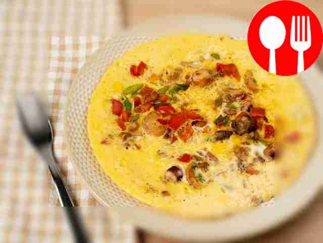 Омлет с морепродуктами