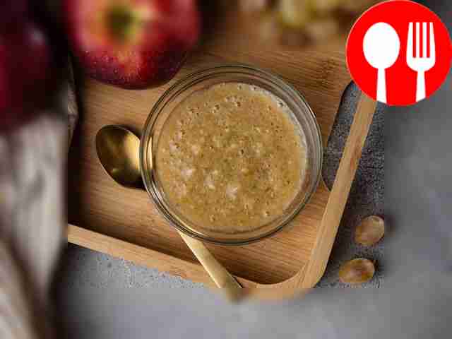 Grape puree with apple