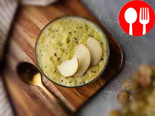 Пюре из киви и яблока