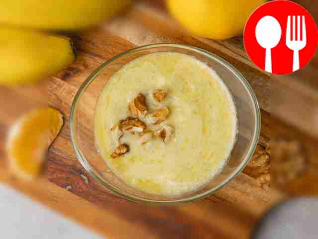 Фруктовое пюре с орешками