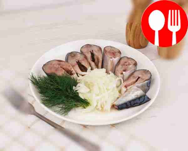 Mackerel marinated with onions