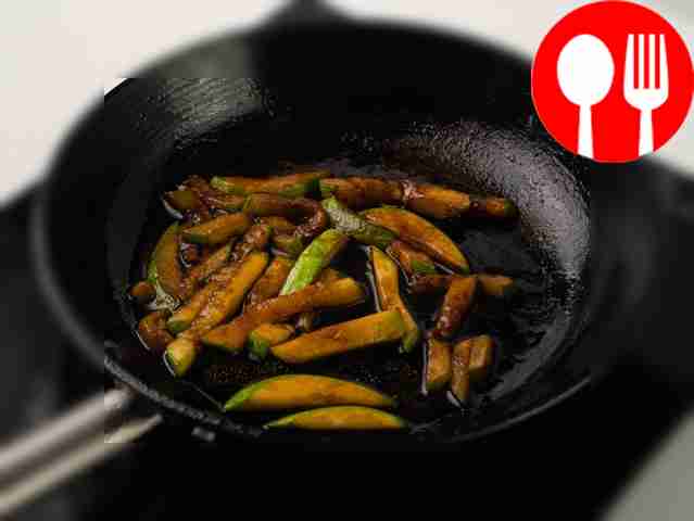 In the same pan in which you fried the...