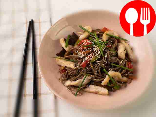 Sprinkle the dish with sesame seeds and...