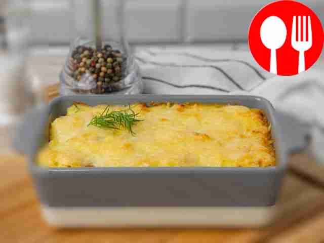 Пюре с курицей и грибами в духовке Mashed chicken and mushrooms in the oven