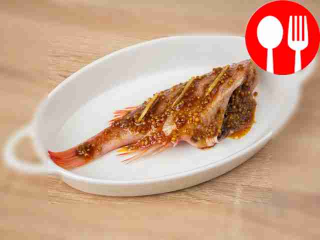 Place the perch in a baking dish and pour over...