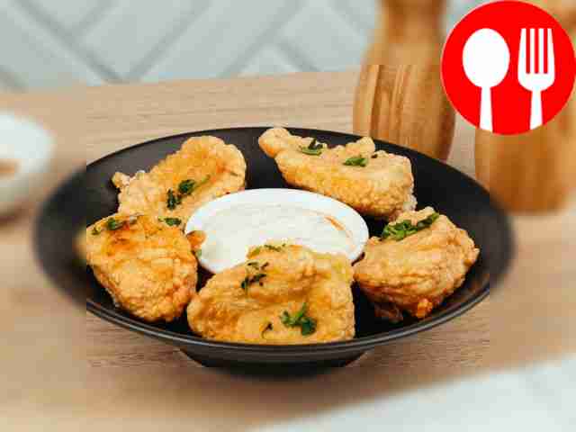 Cheese in mayonnaise batter