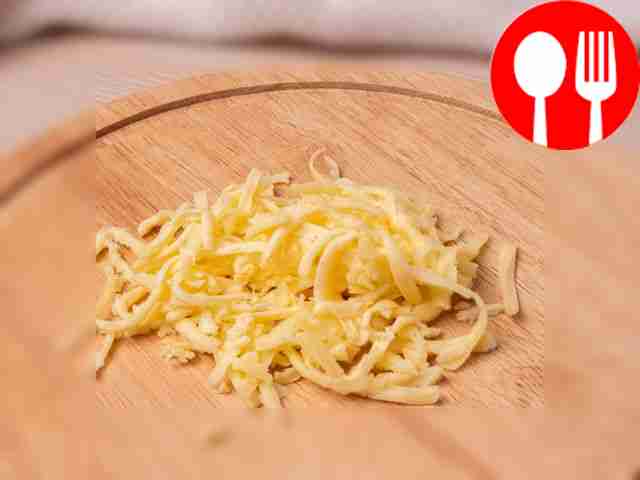 Measure out the required amount of cheese and...