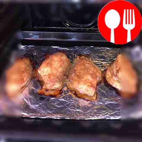 Bake the marinated meat in the oven at 180˚C...