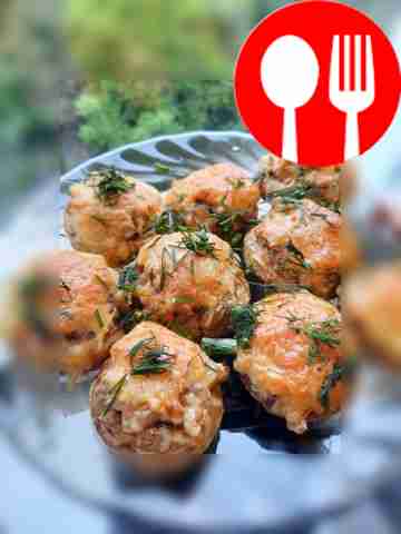 Фаршированные шампиньоны сочные