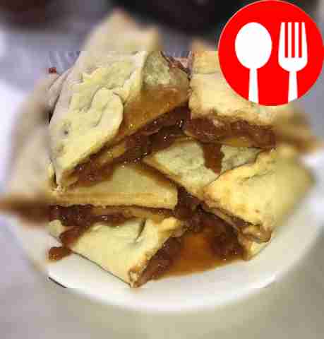 Фруктовый пирог из пресного теста