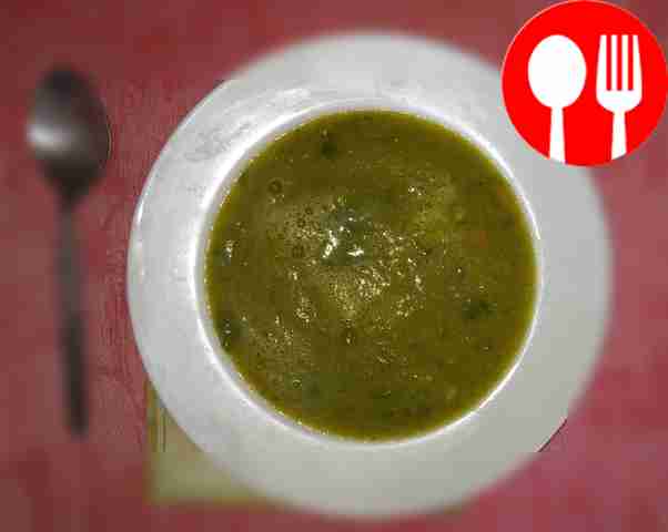 Суп-пюре из лука-порея