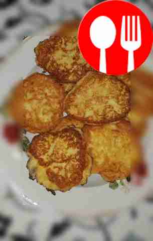 Жареные кабачковые оладушки