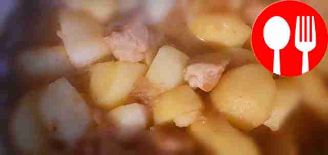 Когда мясо станет мягким, соедините его с...