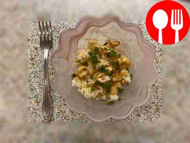 Остренькая курочка с рисом