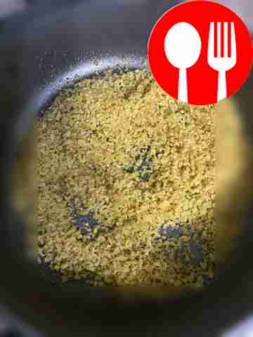 Rinse the cereal 2-3 times in cold water. Fry...