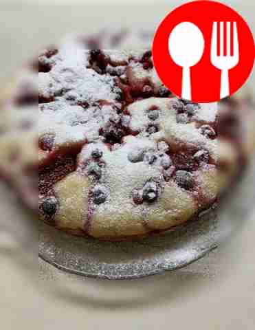 Ягодный пирог в мультиварке