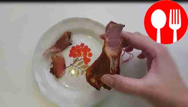 Вяленая куриная грудка в вине