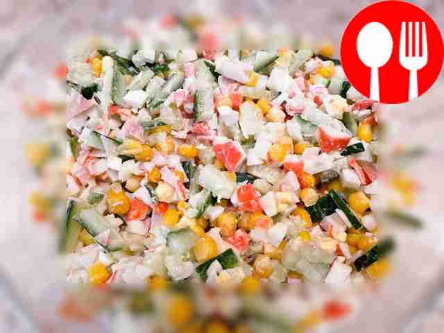 Салат крабовый для ежедневного меню