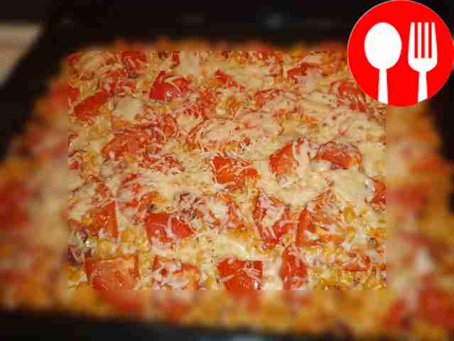 Запеканка из макарон с колбасой