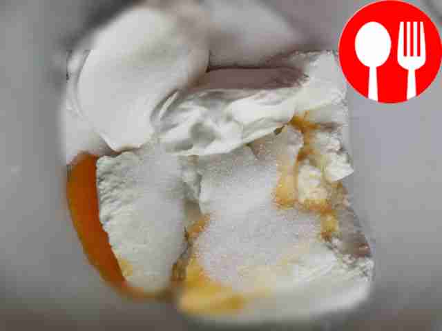 In a separate bowl, beat cottage cheese,...