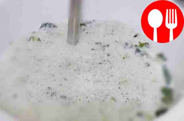 Place yogurt, garlic, mint leaves there, grate...