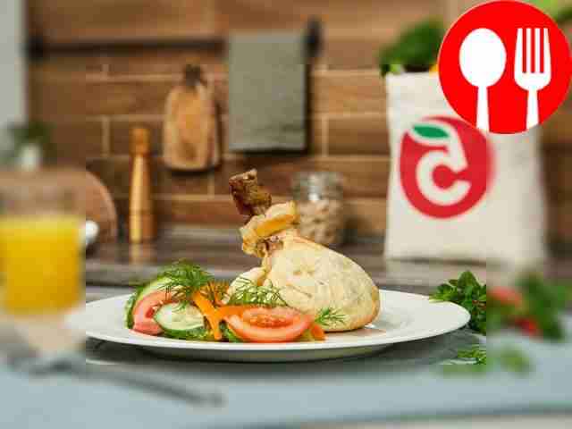 Куриная ножка в мешочке (в тесте)