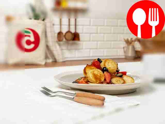 Мини-оладушки на молоке