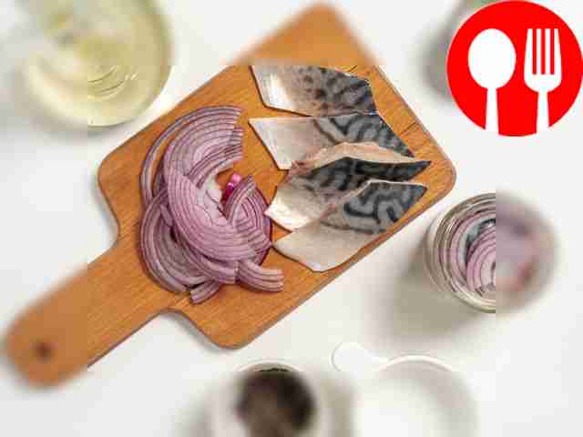 Prepare mackerel for marinating. Cut the...