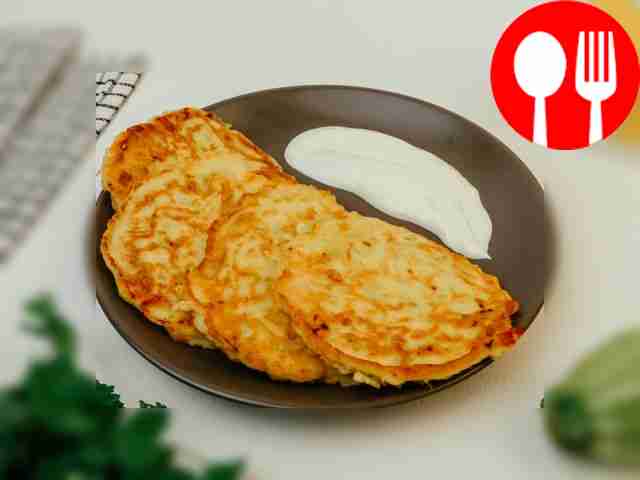 Оладьи из кабачков с сыром