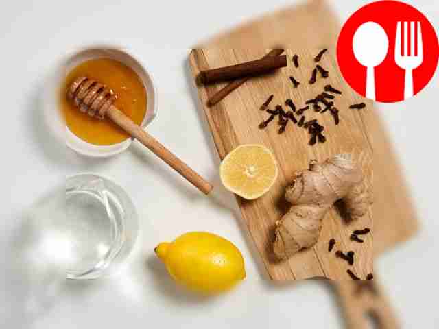 Rinse the ginger thoroughly and then grate it...