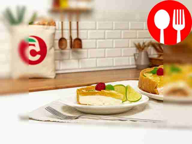 Желейный торт с лаймом без выпечки