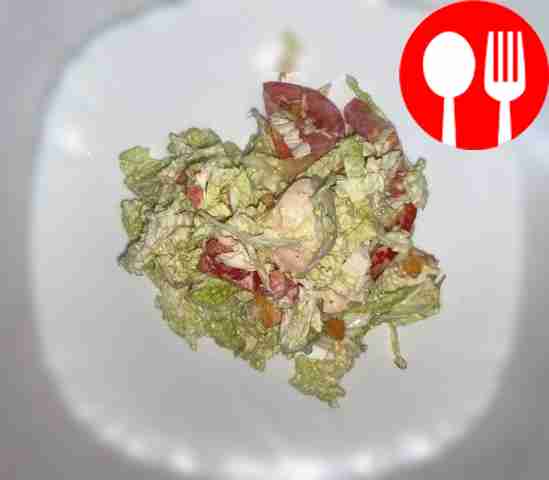 Свежий салат с сыром и пекинской капустой