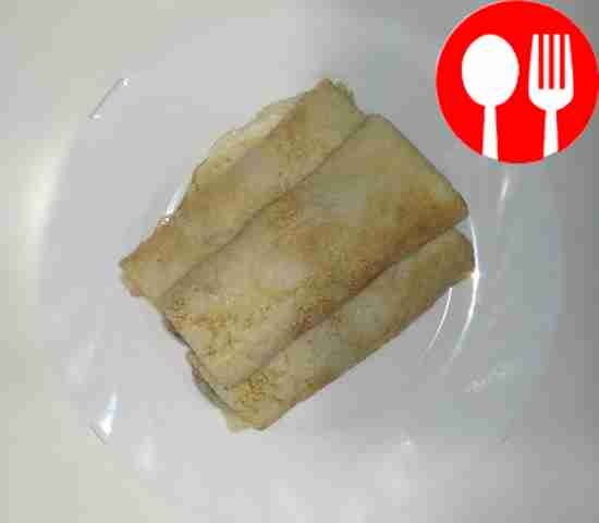 Pancakes stuffed with liver