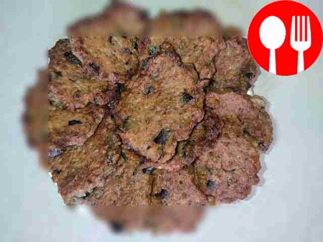 Оладьи чесночные из баклажанов